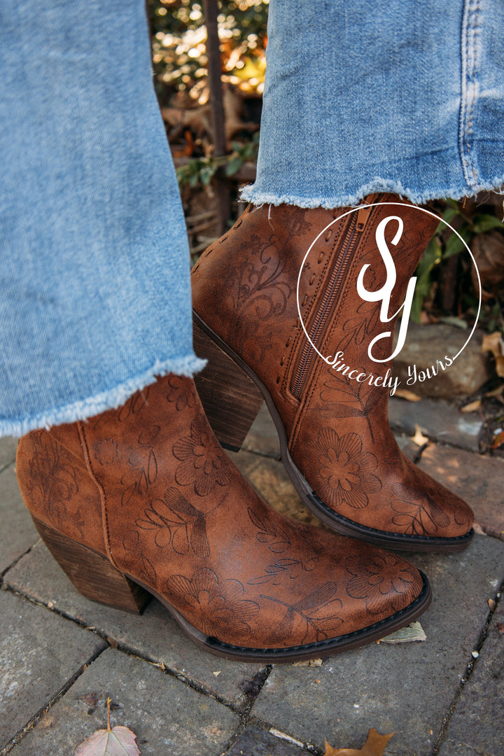 Sophia Booties - Tan