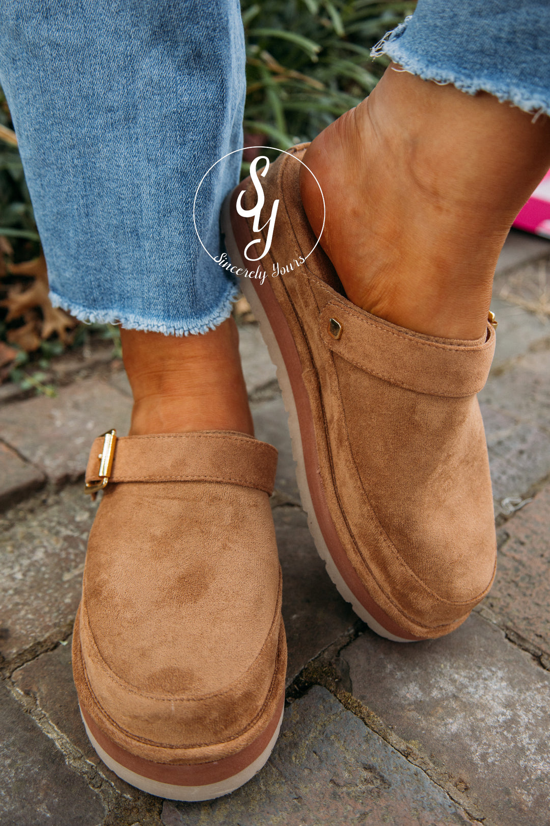 Rowan Slide- Tan Fab