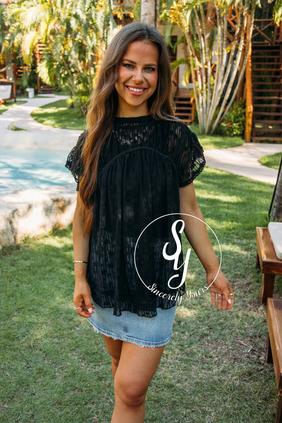 Feel Lighthearted Blouse- Black