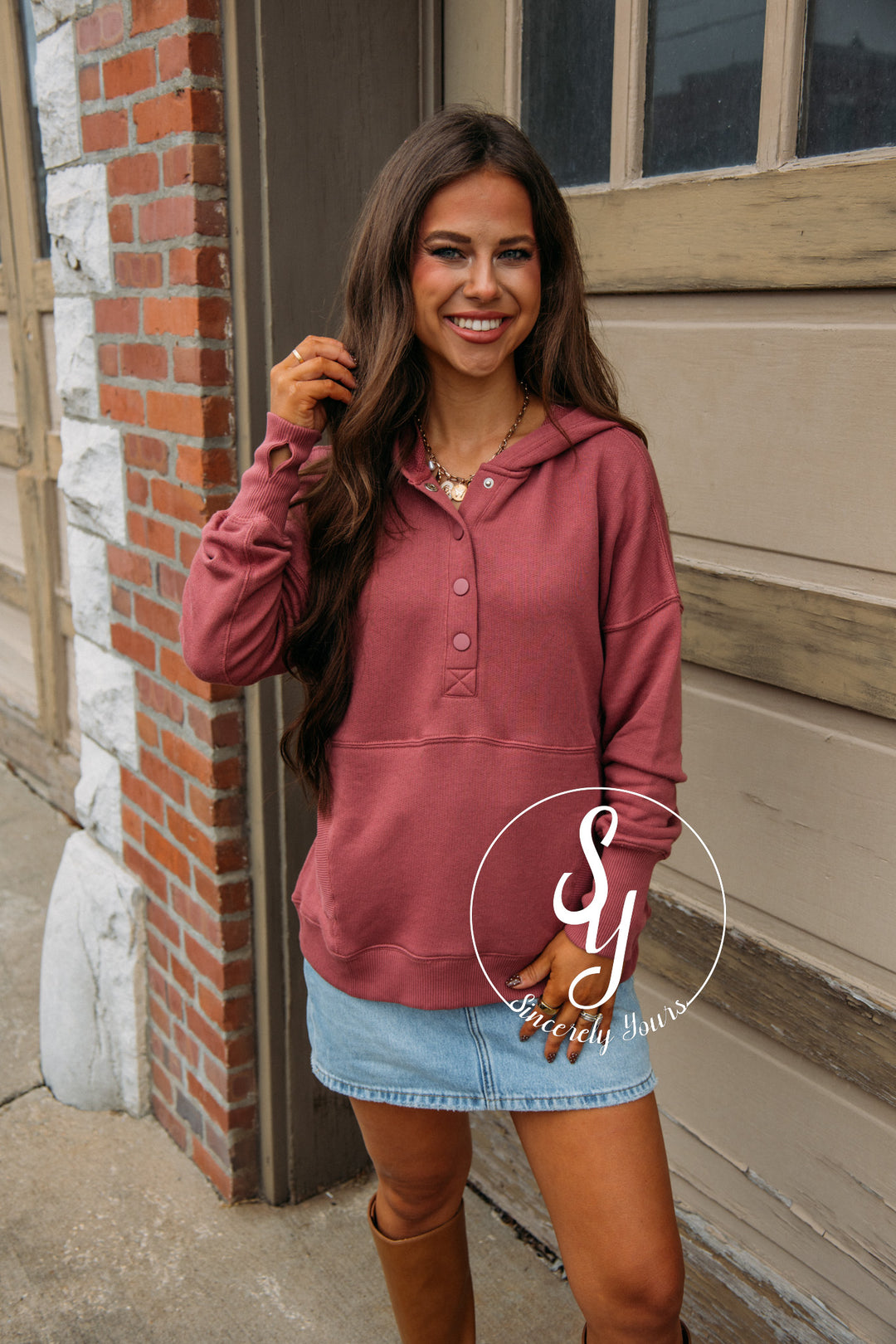 Easy Living Pullover - Marsala