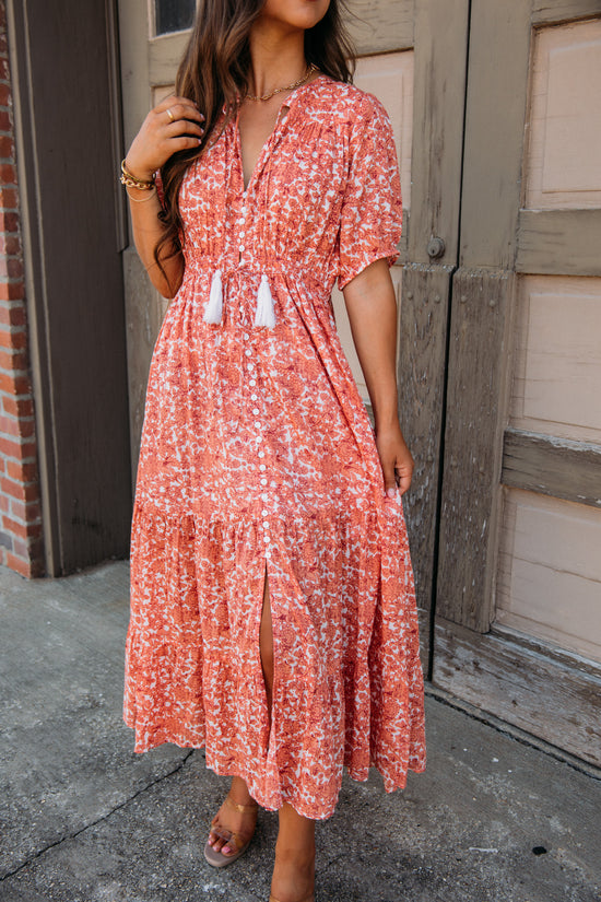 In This Together Dress - Salmon Santa Fe