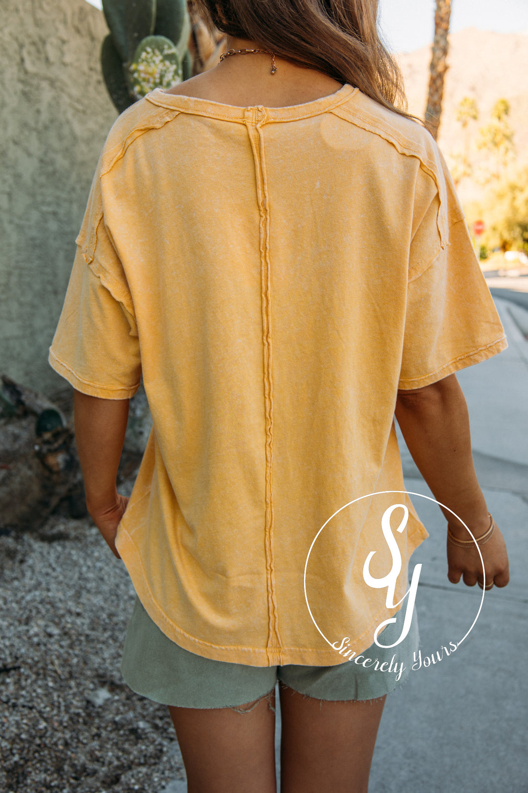 Cue On Comfort Top - Yellow