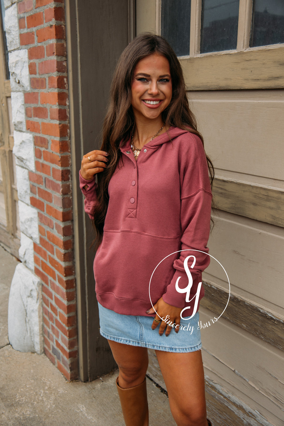 Easy Living Pullover - Marsala