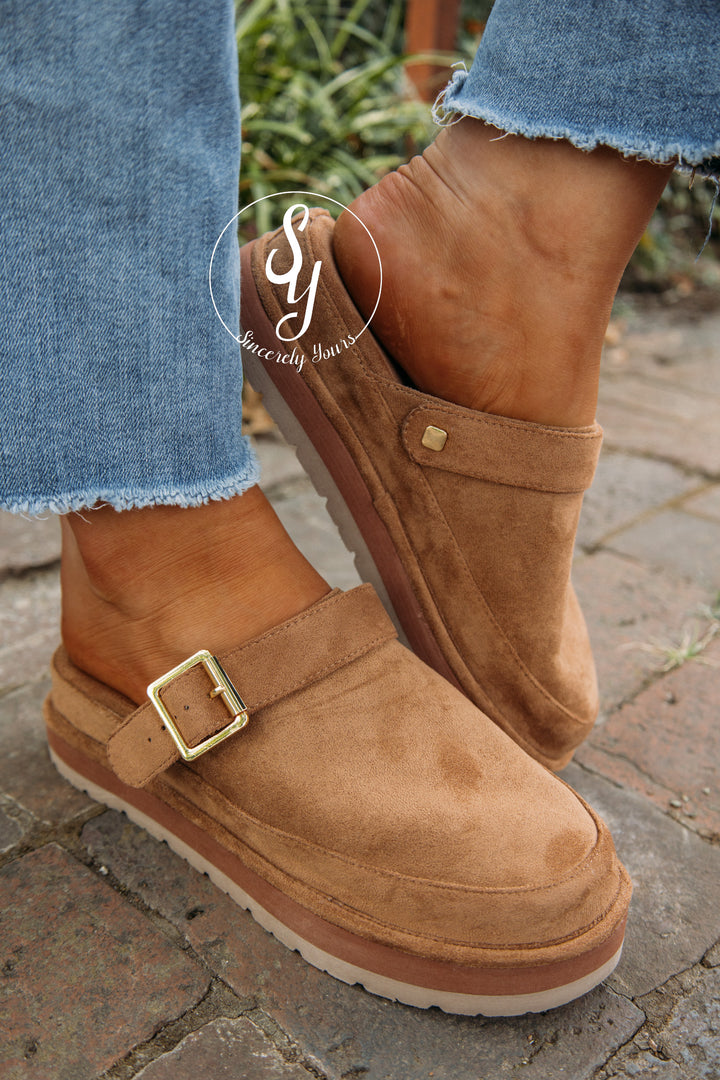 Rowan Slide- Tan Fab
