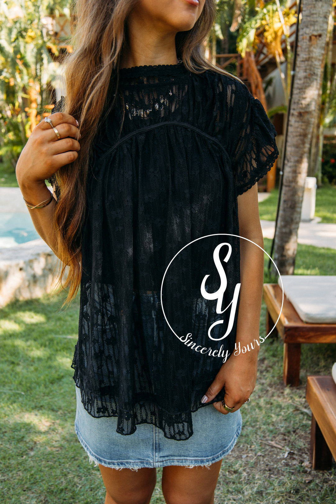 Feel Lighthearted Blouse- Black