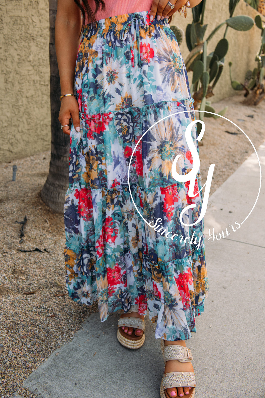 Cabo Cabana Skirt- Blue Mix