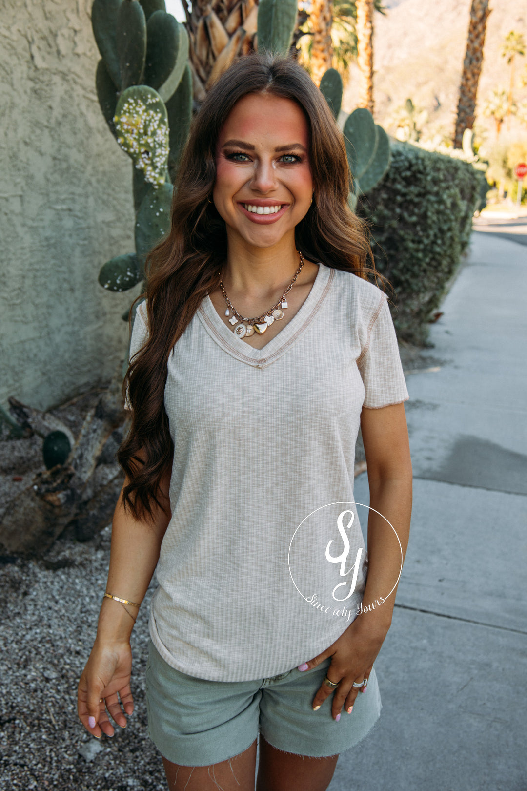 All Classic Look Top - Almond