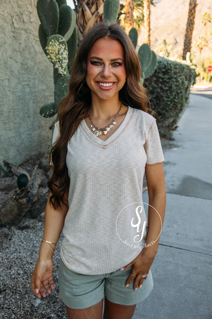 All Classic Look Top - Almond