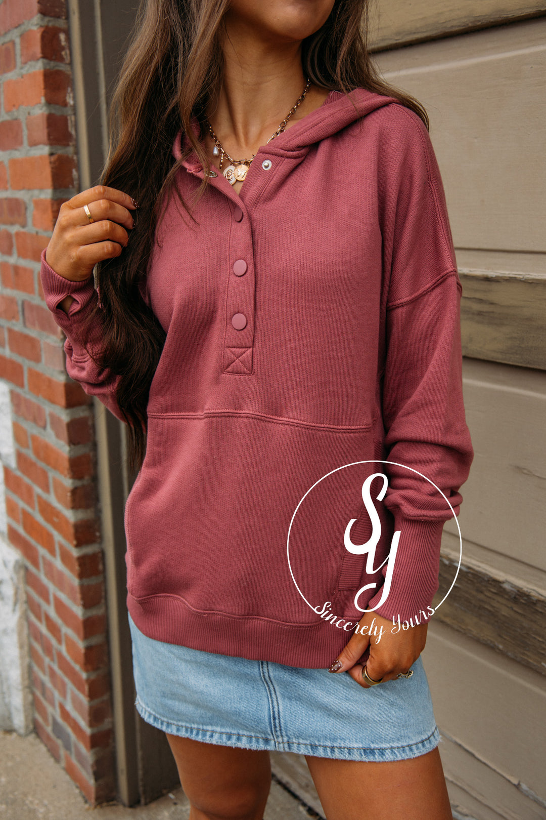 Easy Living Pullover - Marsala