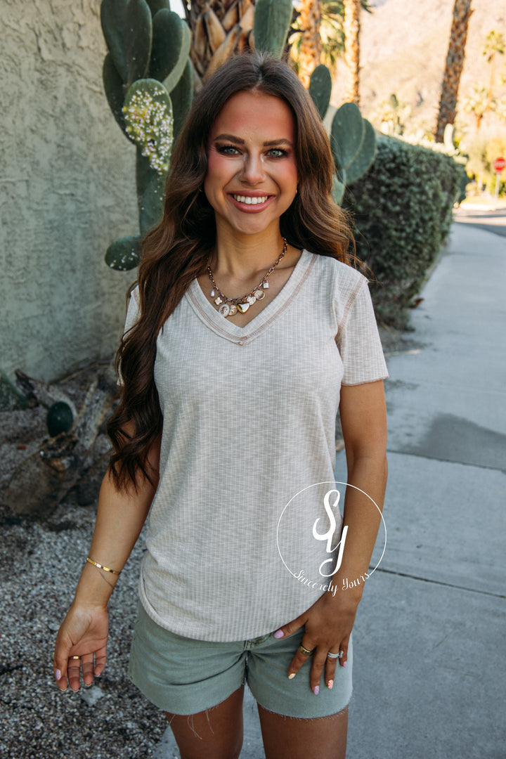 All Classic Look Top - Almond