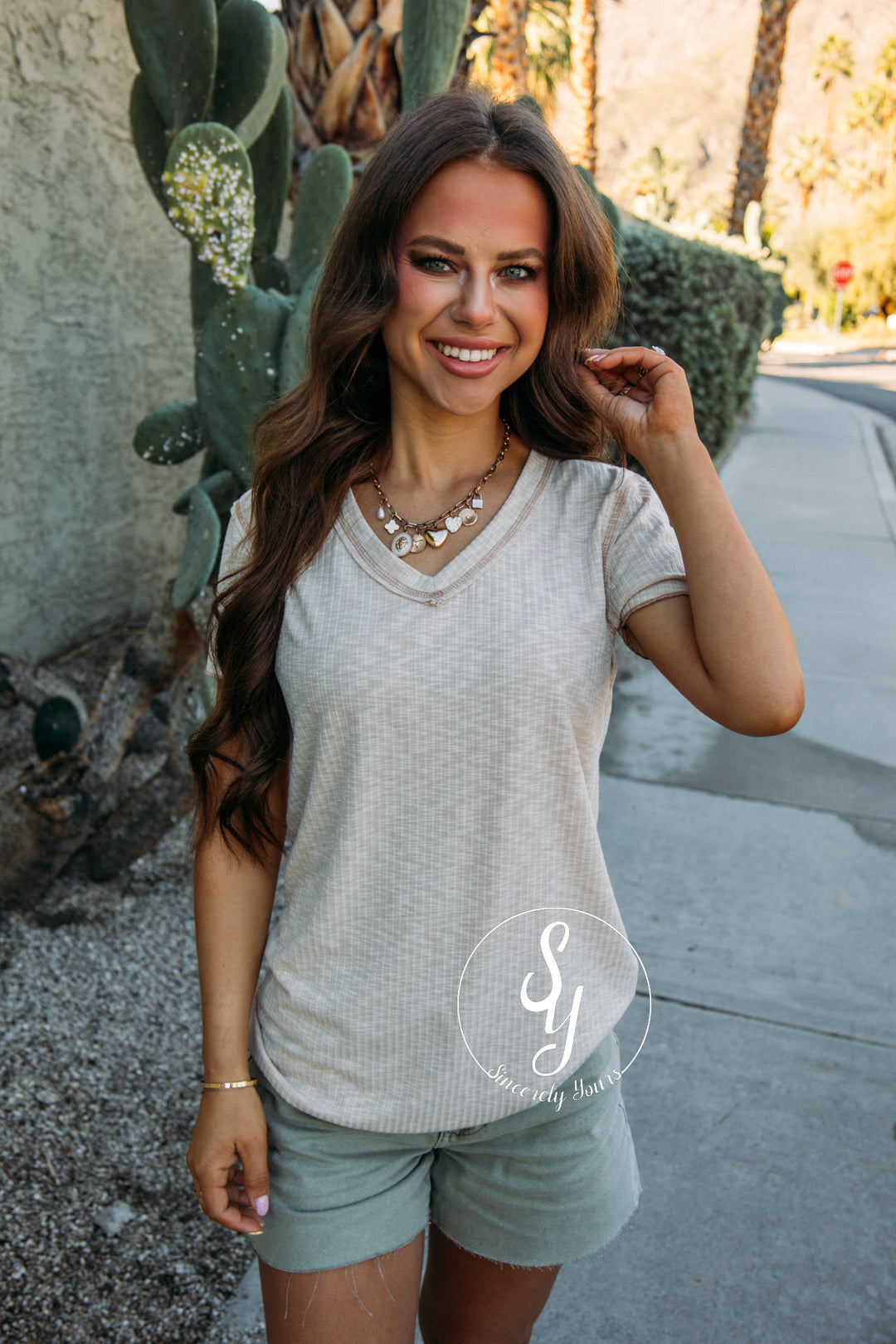 All Classic Look Top - Almond