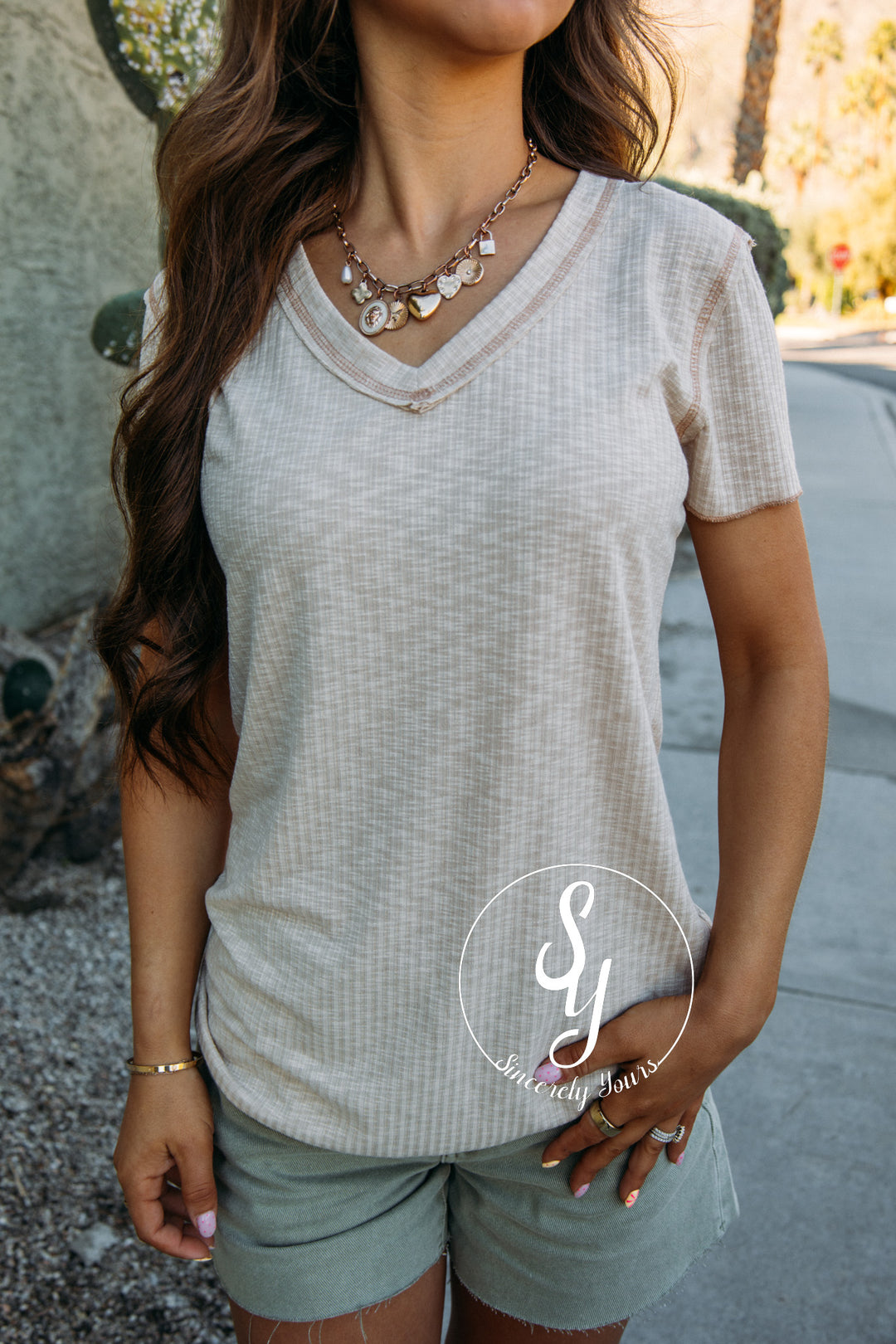 All Classic Look Top - Almond