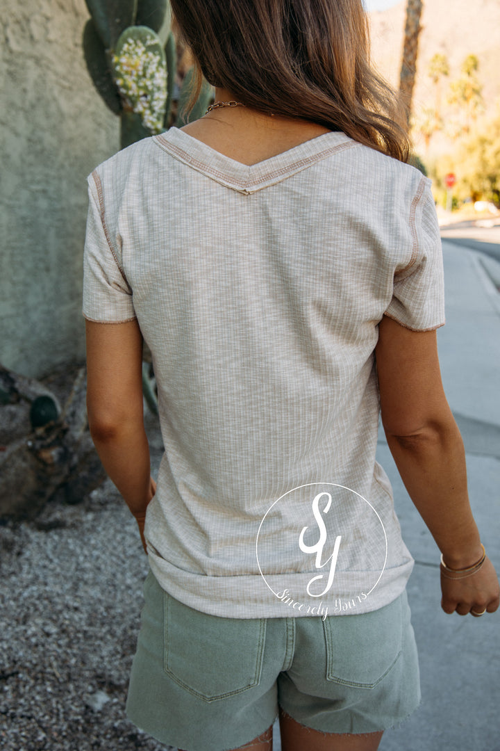 All Classic Look Top - Almond