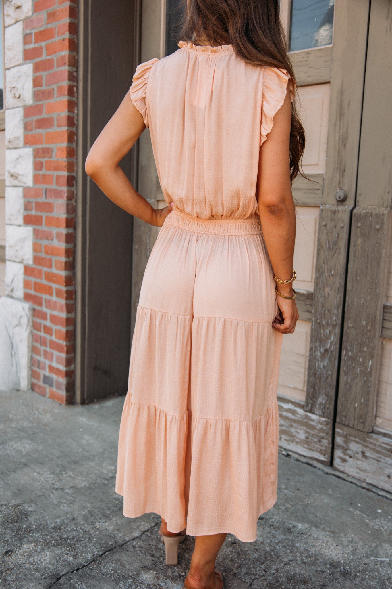 A Pretty Moment Dress - Apricot