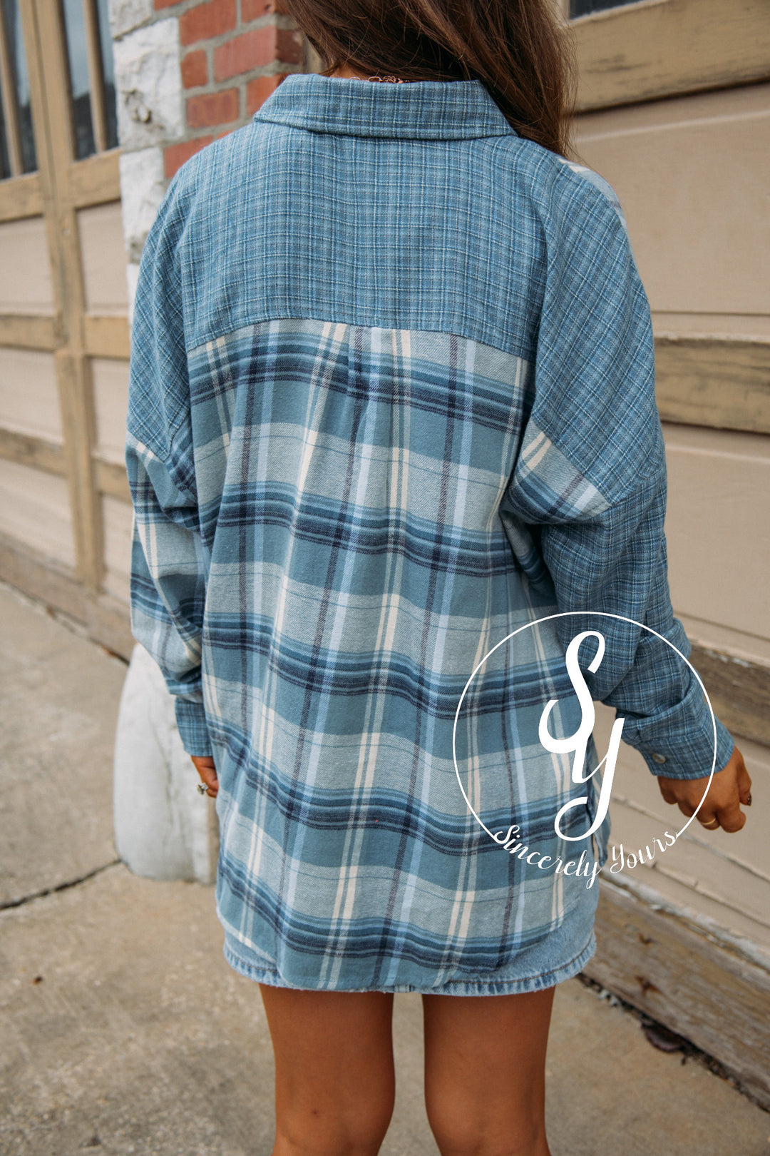 Bistro Moment Blouse - Denim Multi