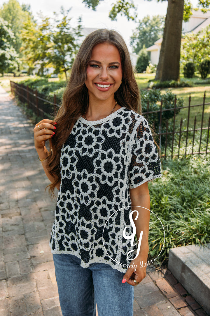 Noor Top- Black/Beige