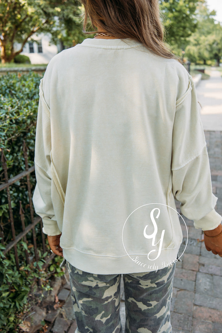 Route Crewneck - Light Khaki