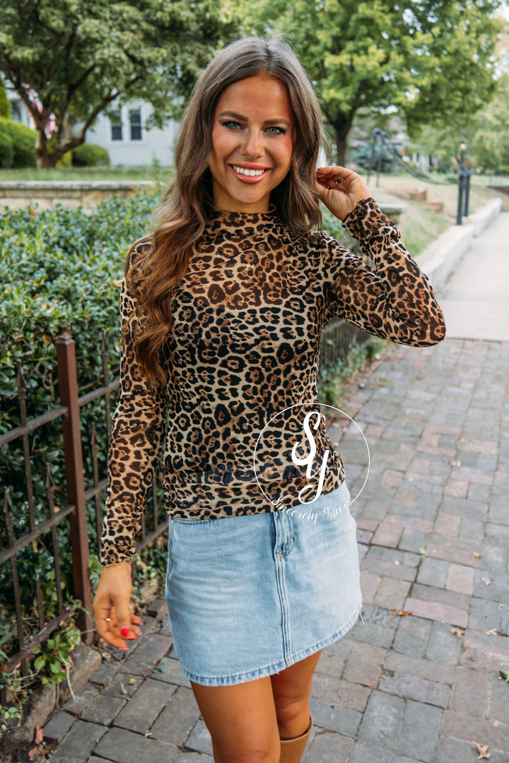 Delicate Layering Piece- Leopard