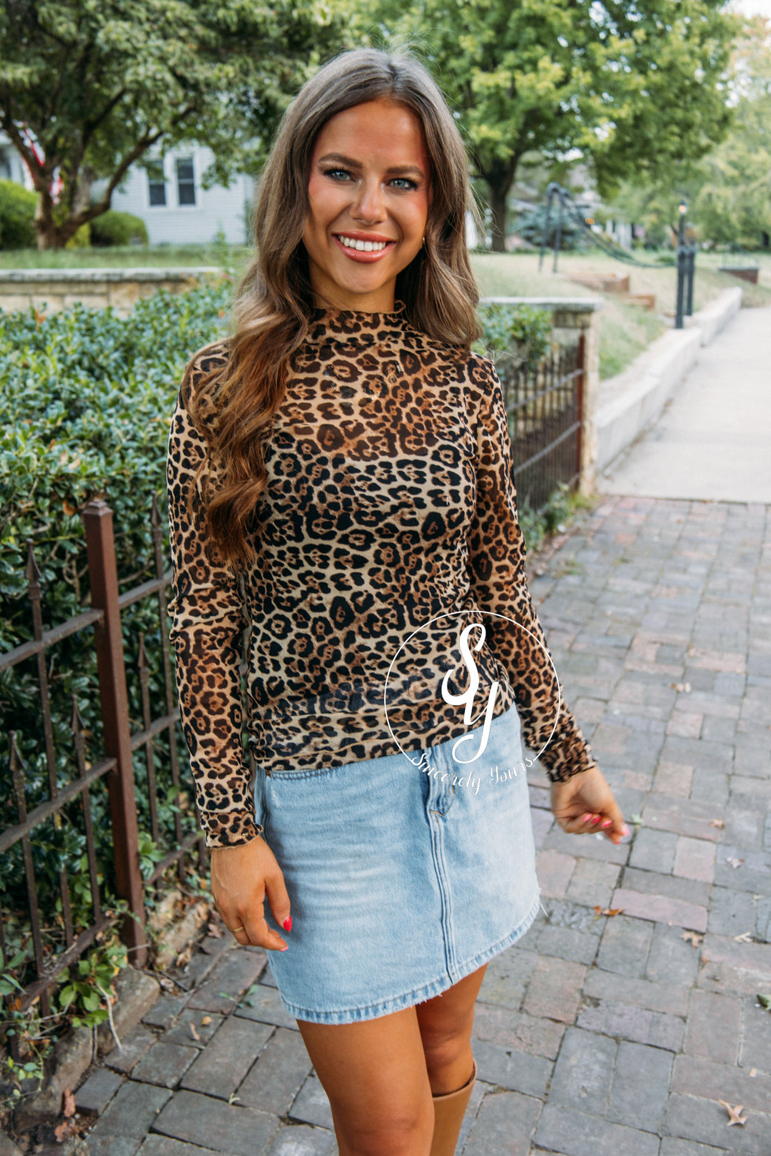 Delicate Layering Piece- Leopard