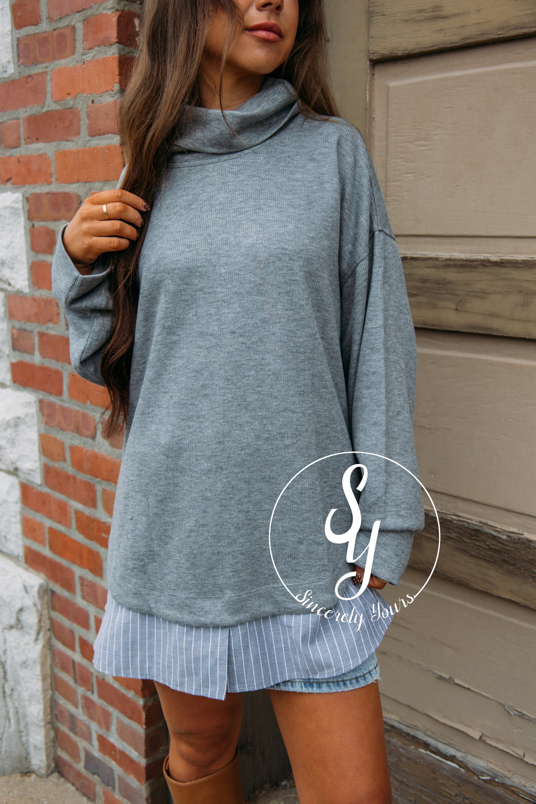 Classic Top- Grey