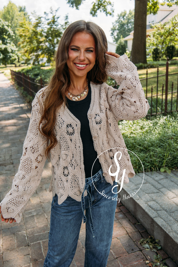 Cabin Comfort Cardigan- Mocha
