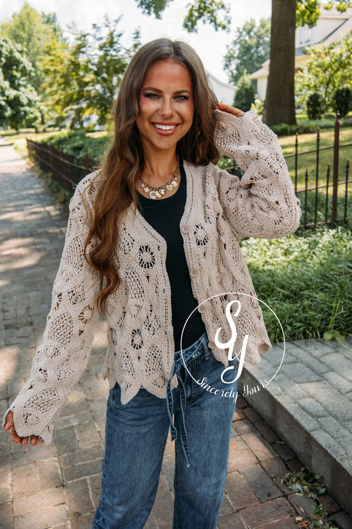 Cabin Comfort Cardigan- Mocha