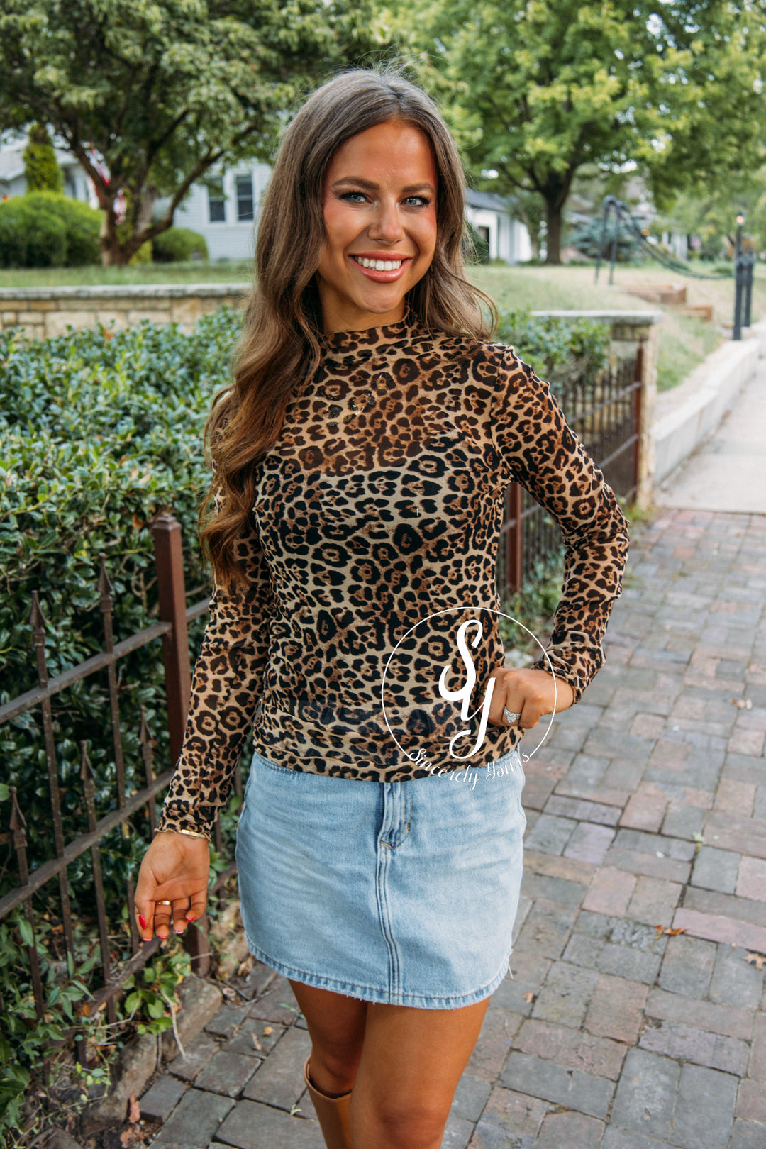 Delicate Layering Piece- Leopard