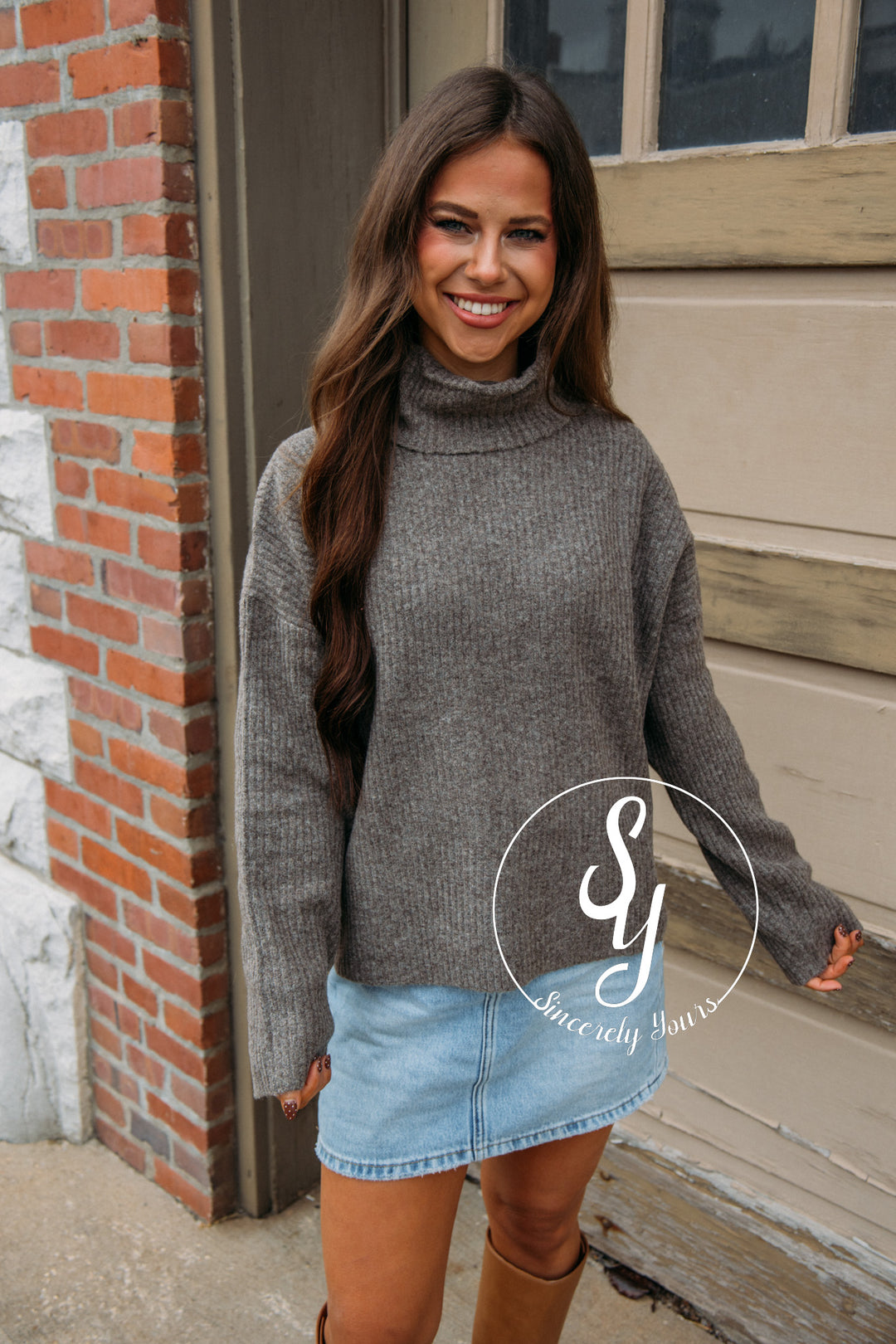 With You Sweater - Brown