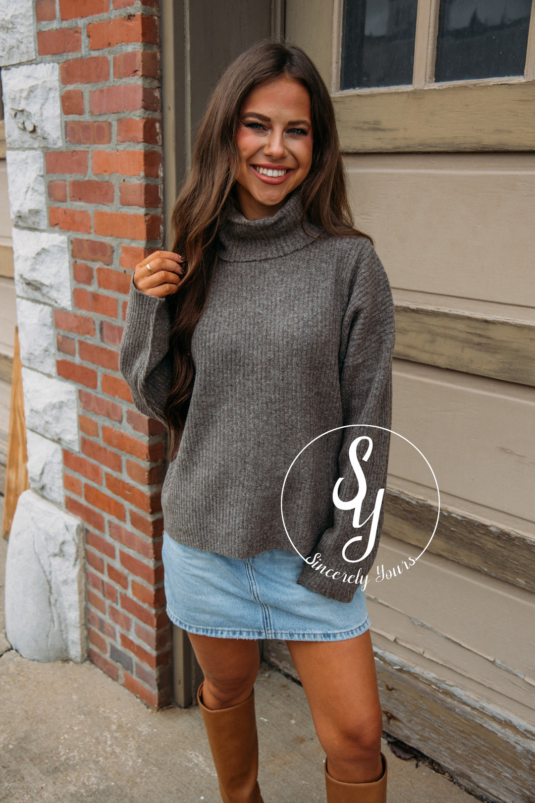 With You Sweater - Brown