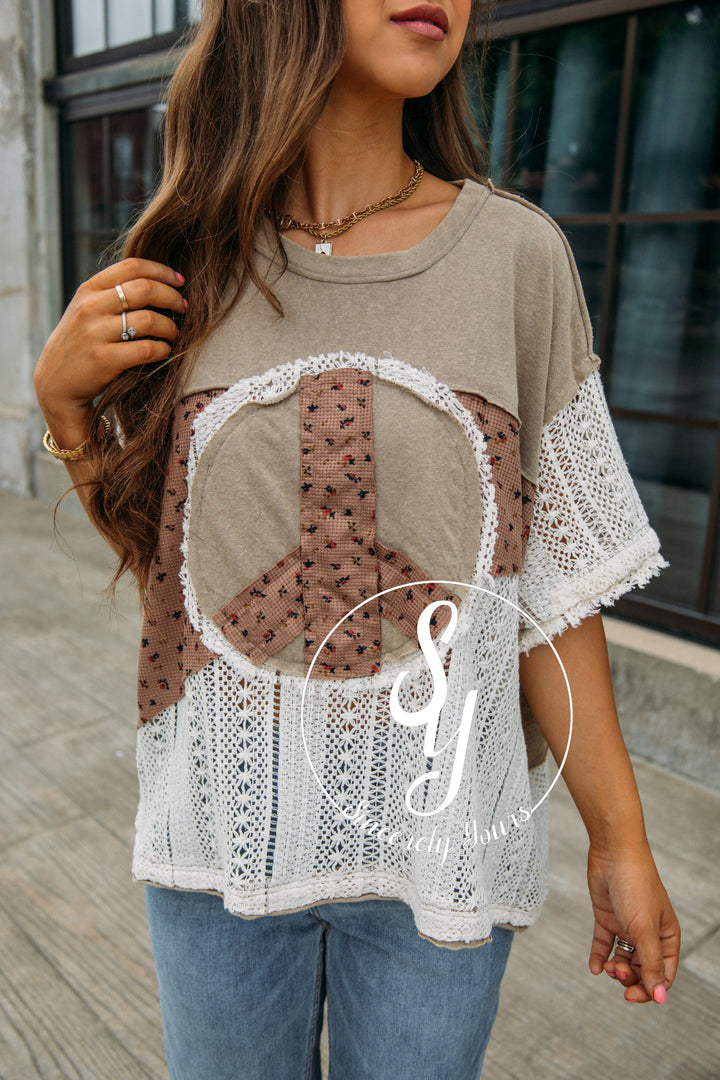 Perfect Peace Top - Taupe