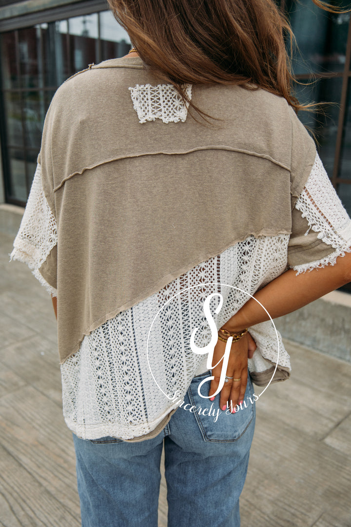 Perfect Peace Top - Taupe