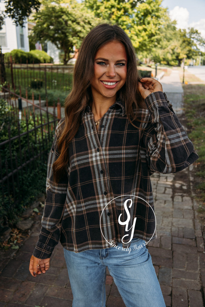 Harvest Moments Top- Black Multi