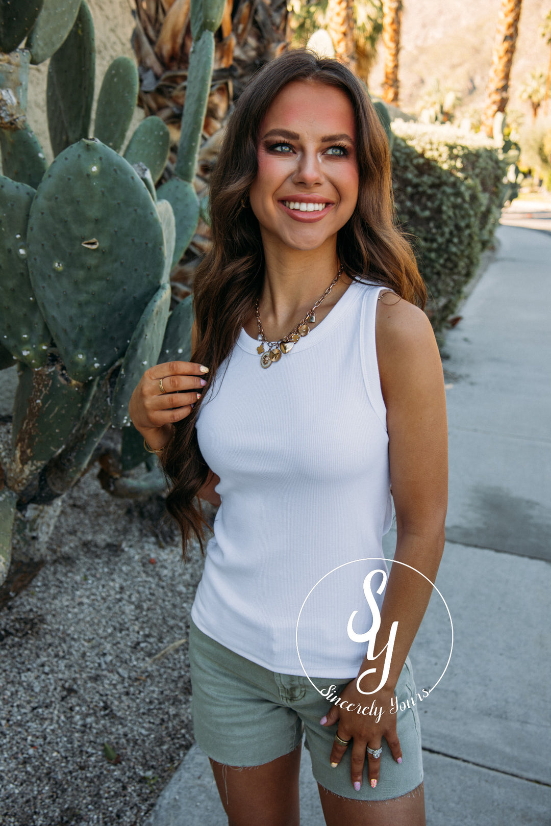 Talk About Adorable Tank - White