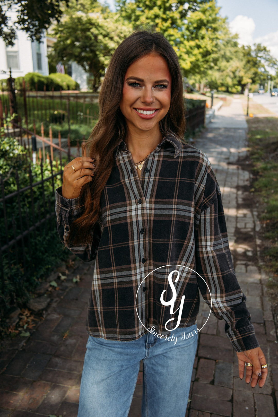 Harvest Moments Top- Black Multi