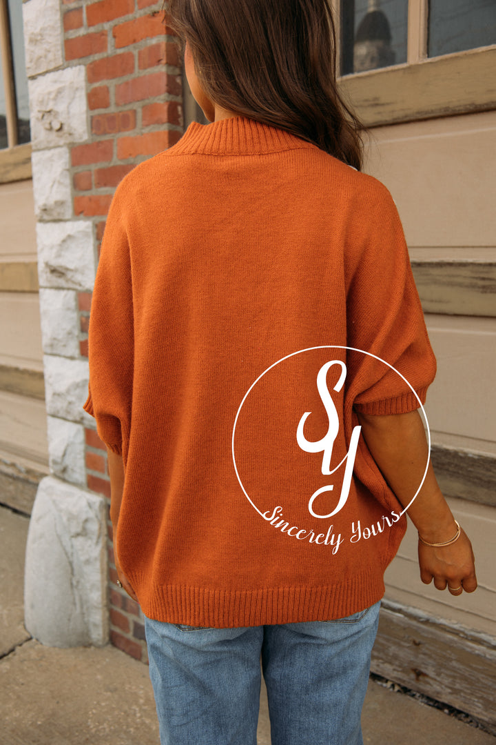 Pumpkin Feels Sweater-Rust