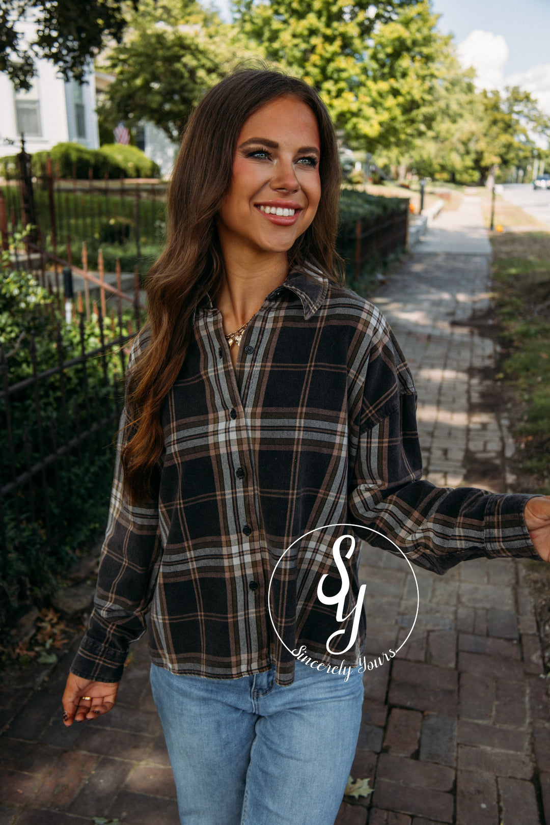 Harvest Moments Top- Black Multi