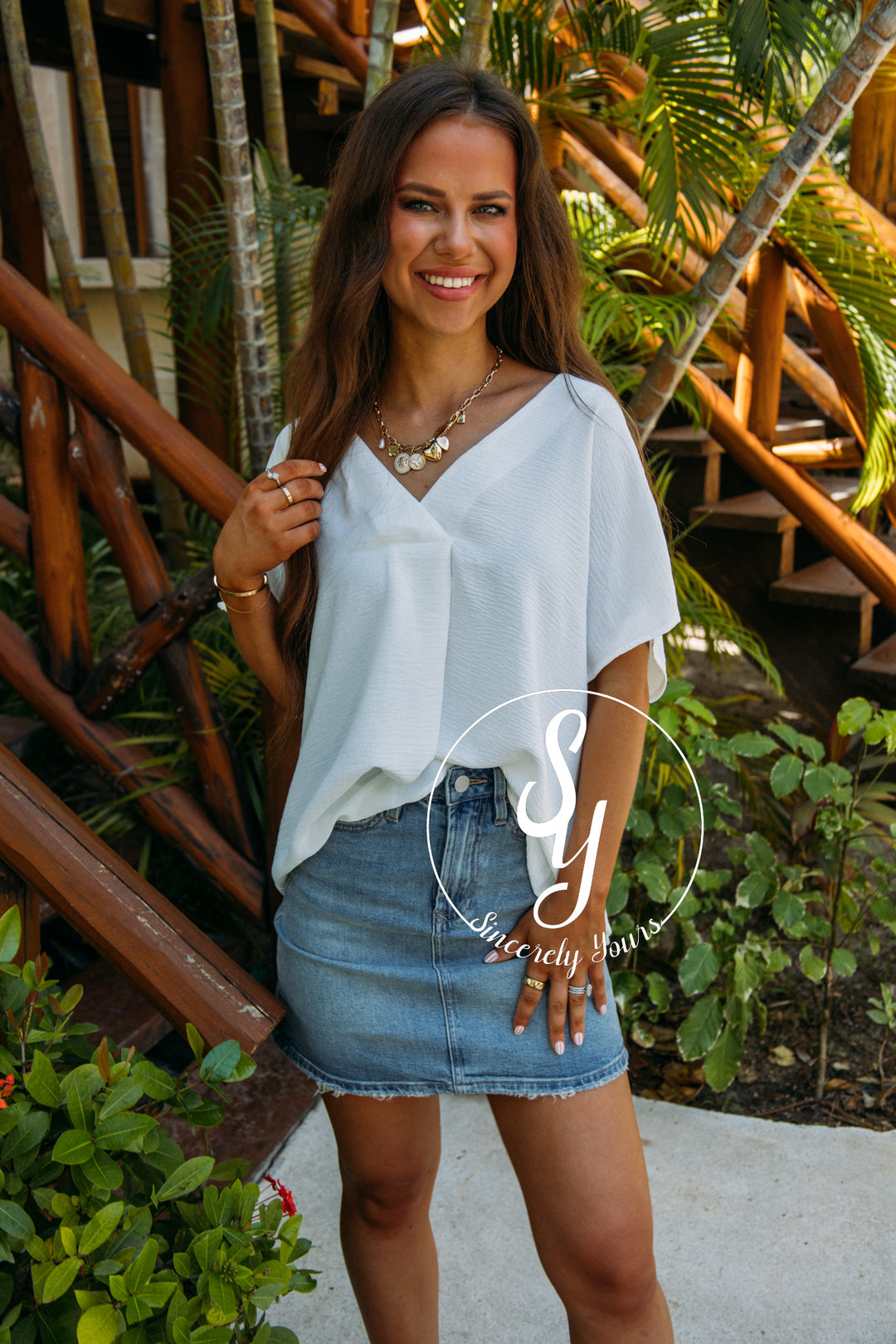 Charming Life Top - Off White