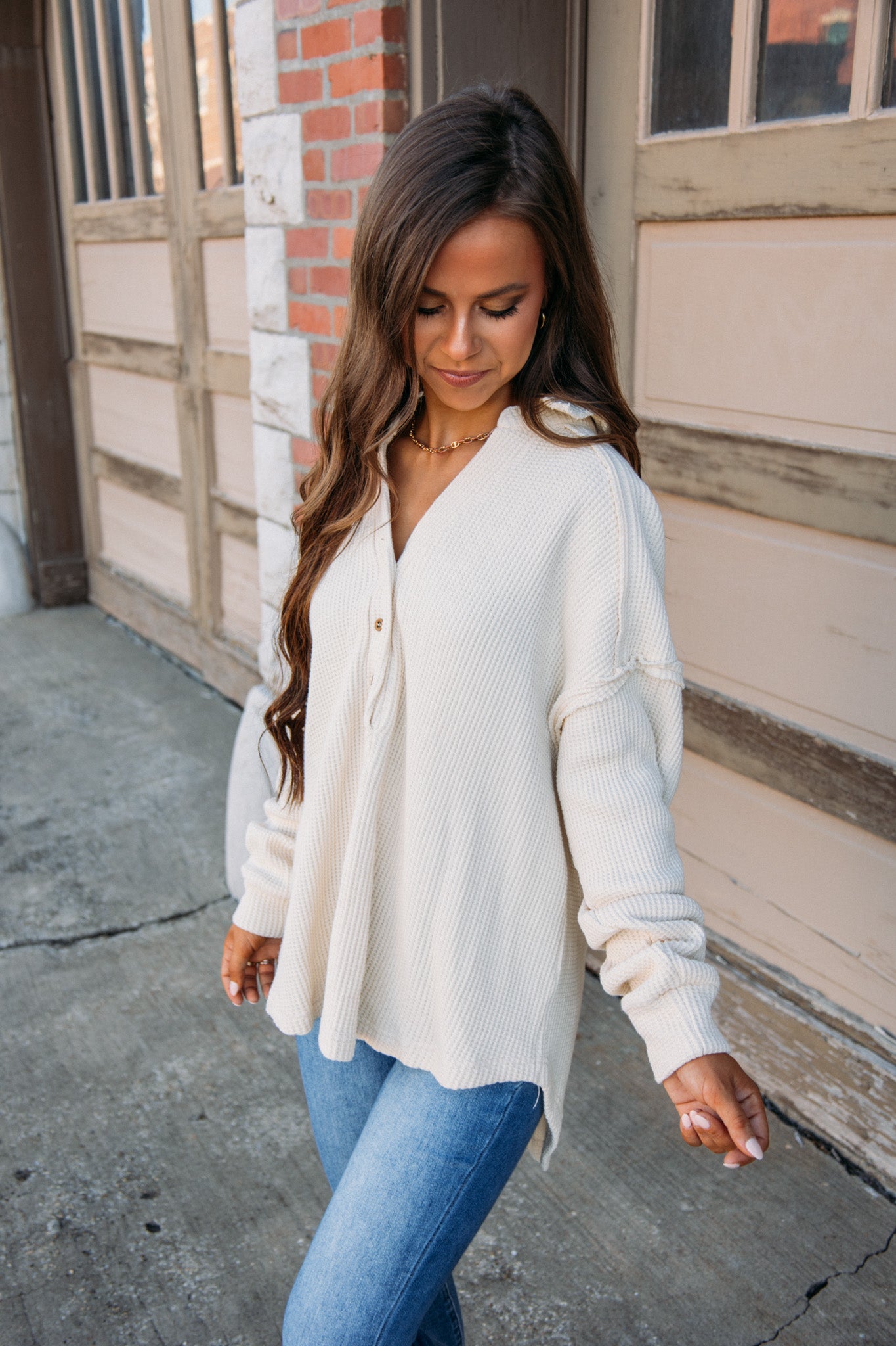 Repetition Top - Cream