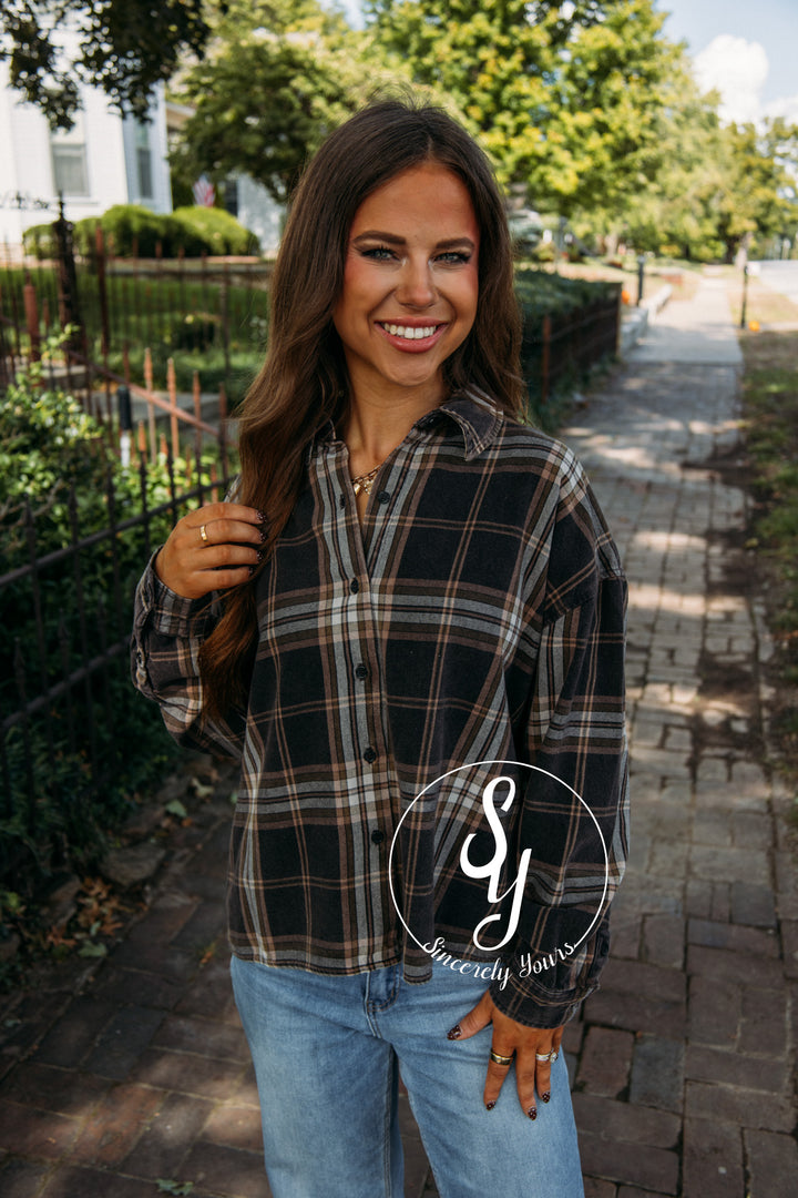 Harvest Moments Top- Black Multi