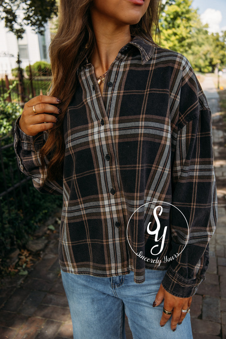 Harvest Moments Top- Black Multi