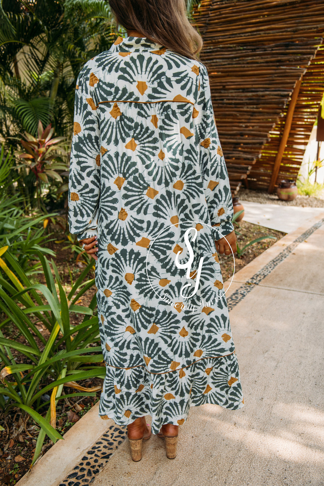 Cheers To Happiness Dress - Olive