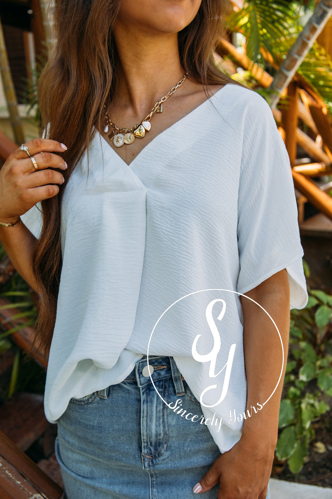 Charming Life Top - Off White