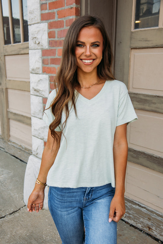 Jensen Tee -Aqua Mist