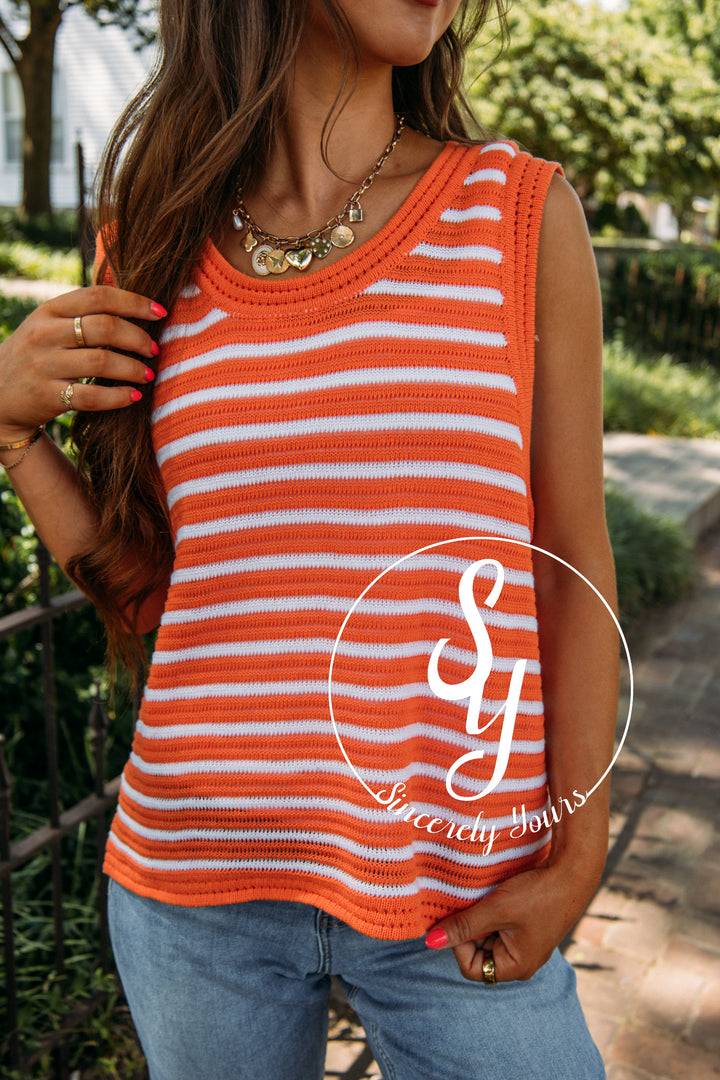 Trailside Sweater- Orange