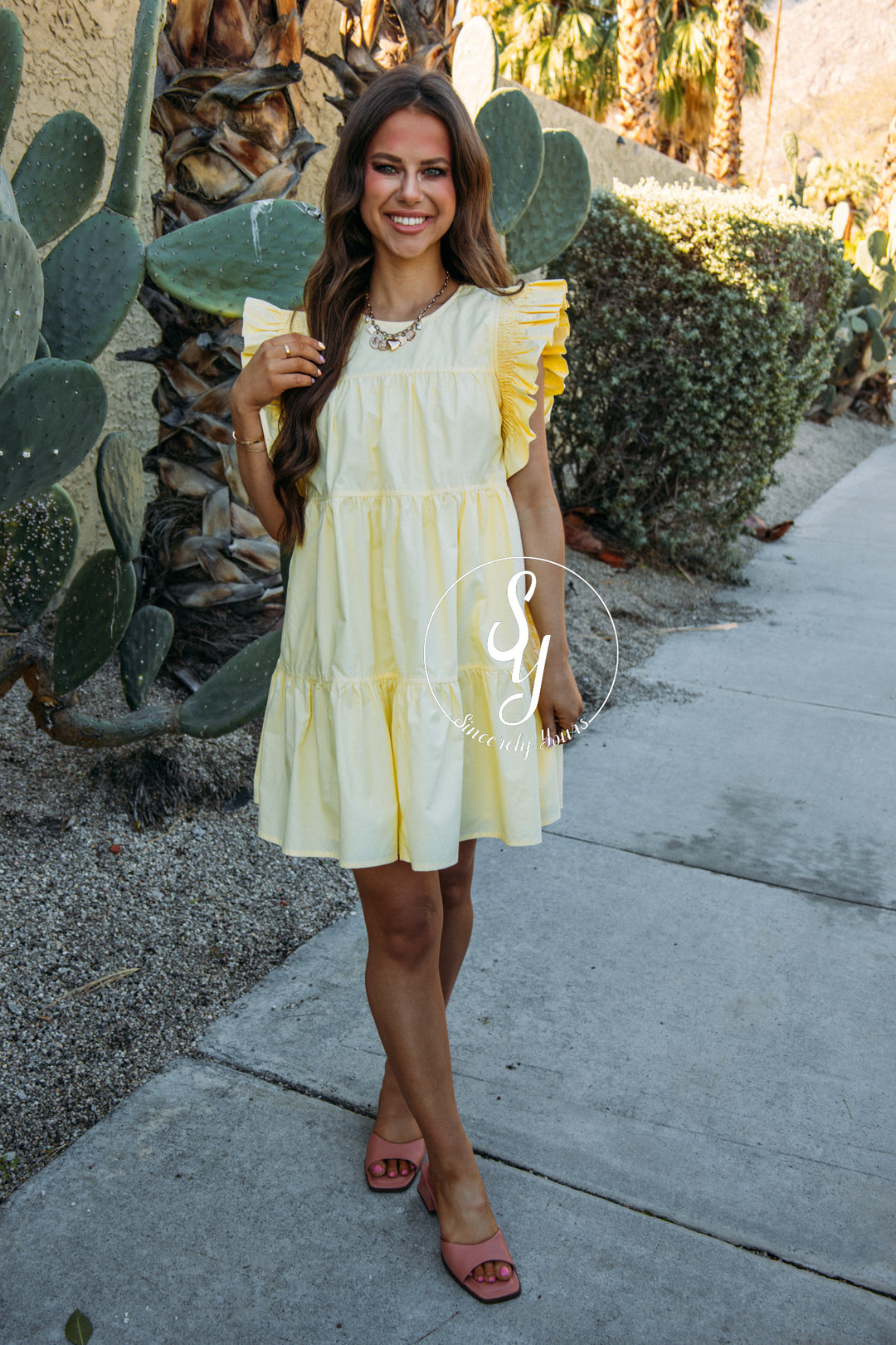Flutter Over Here Dress - Butter