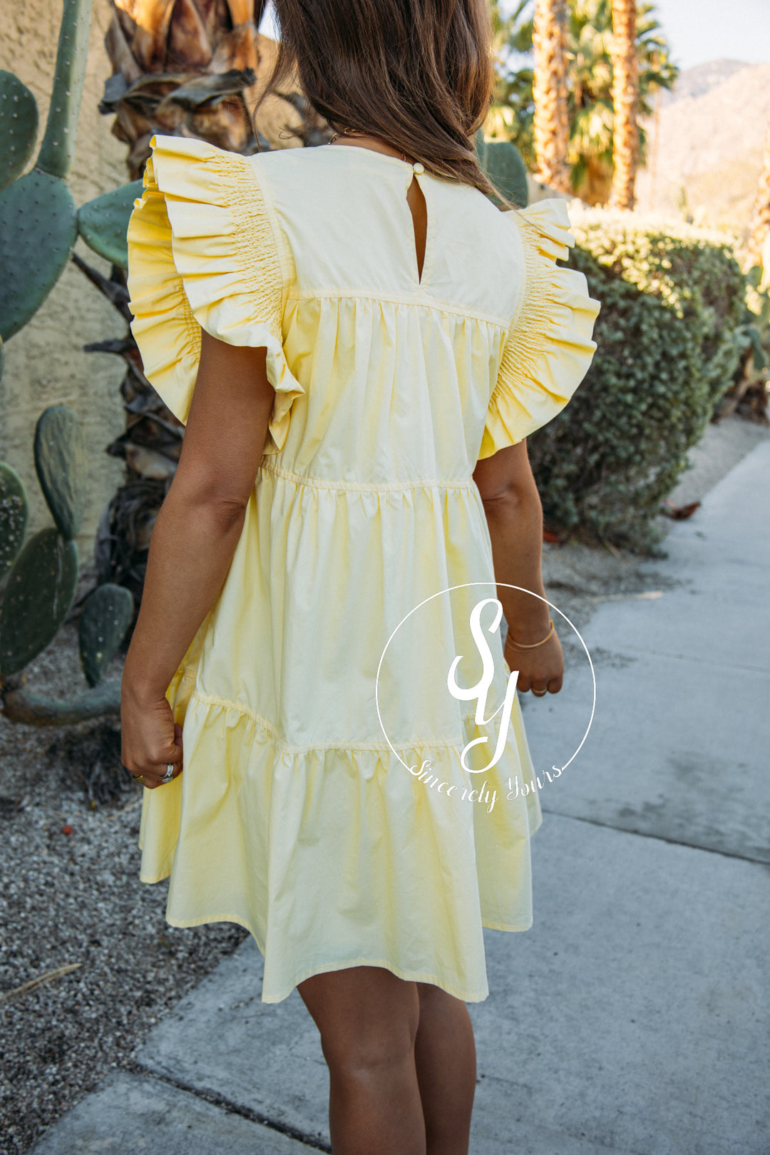 Flutter Over Here Dress - Butter