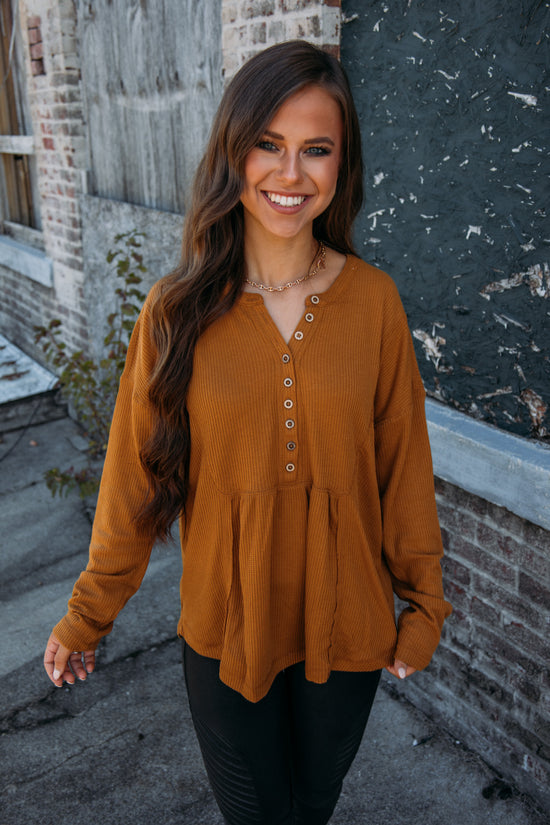Sweet Symphony Top - Camel