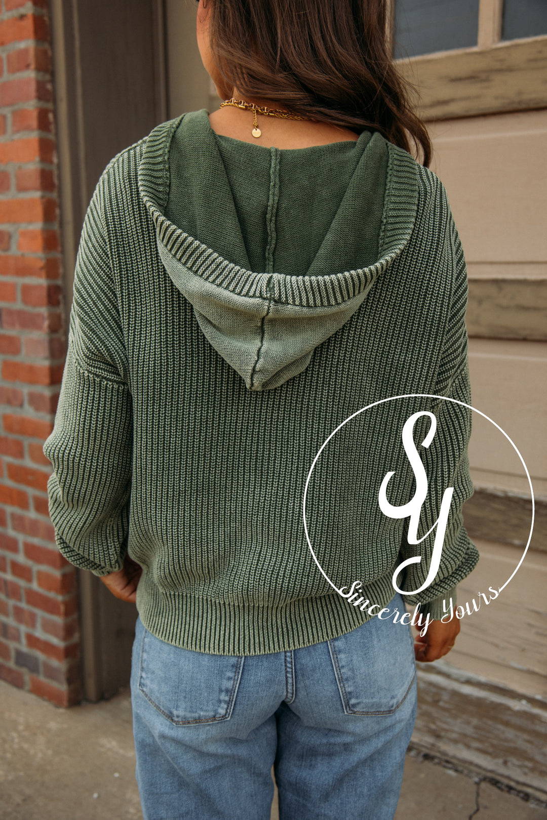 Toasty Times Sweater-Olive