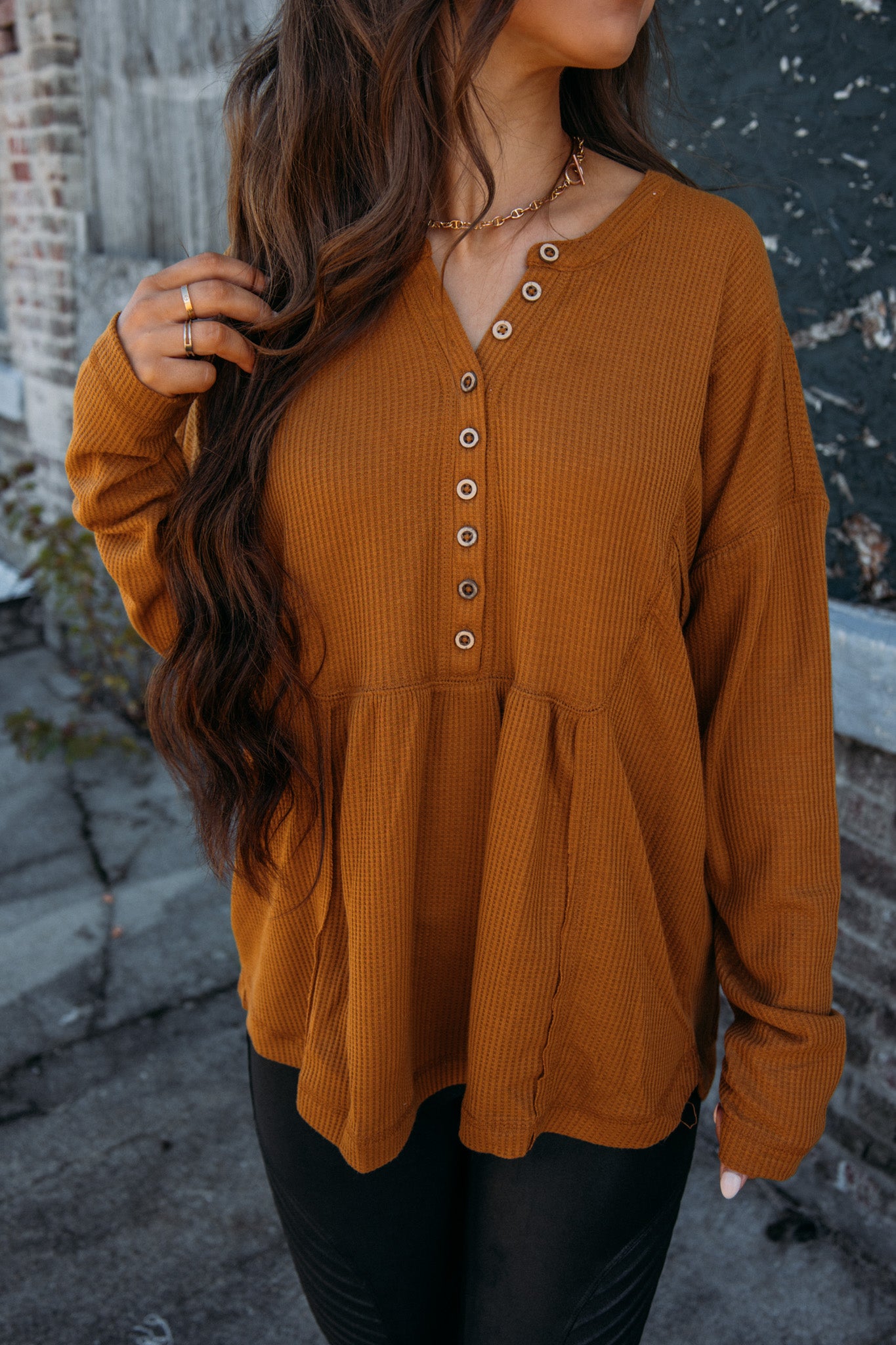 Sweet Symphony Top - Camel