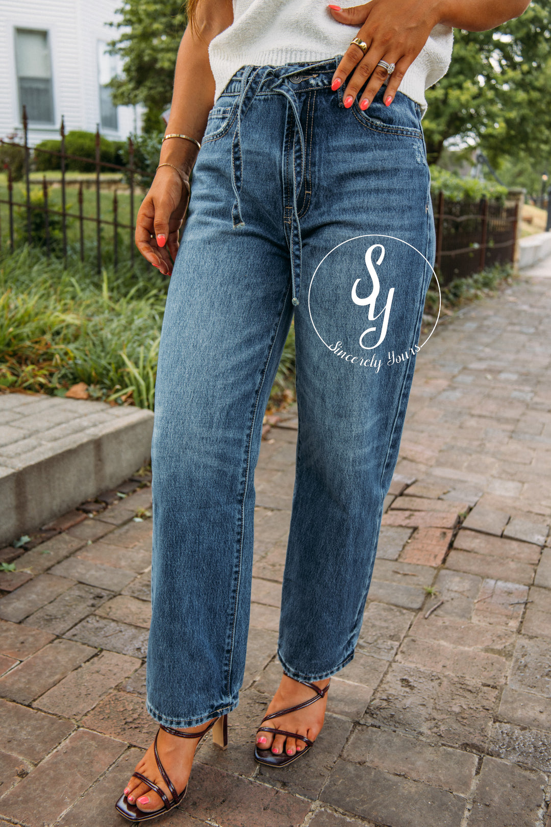 Ada High Rise Denim- Dark